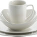 Gibson Home Ceramic 16pc dinnerware set, White