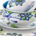 Gibson Home Ceramic 16pc dinnerware set, Blue colourful pattern