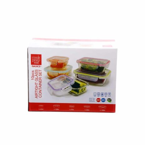 Cook Prep Glass Container Set 10pc