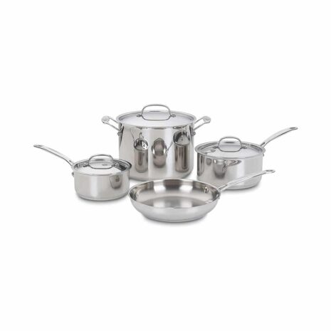 Cuisinart Chef's Classic Stainless 7-Piece Cookware Set - Silver