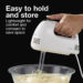 Proctor Silex 5 Speed Easy Mix Electric Hand Mixer - White
