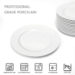 White 12” Porcelain Thick Round Plate