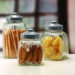 Circleware 3pc Column Glass Canister with Metal Lid