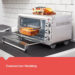 Black and Decker Air Fry Toaster Oven 1500w with 9”x13” Tray - Silver