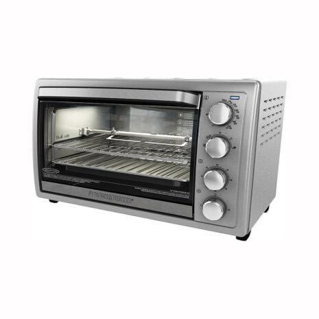 Black and Decker Air Fry and Toaster Oven with Rotisserie - Silver