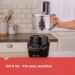 Black and Decker 8 cup Food Processor - Black