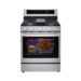 LG Stove - 5.8cft Smart Wi-Fi Enabled True Convection InstaView Gas Range with Air Fryer - Stainless Steel