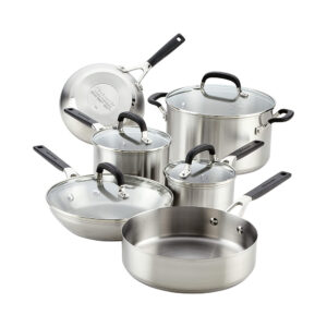 KitchenAid Stainless Steel Cookware Pots and Pans Set