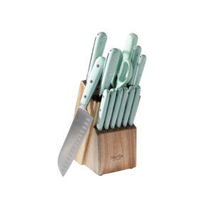 Martha Stewart 14Pcs Stainless Steel Cutlery - Knife Set (Blue)