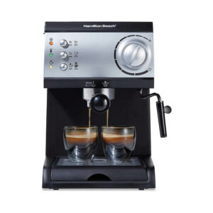 Hamilton Beach 15 Bar Espresso Machine, Cappuccino Maker - Black