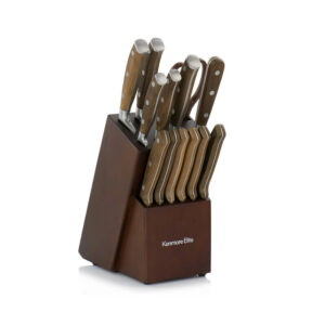 Kenmore Elite 14 Piece Stainless Steel Cutlery Set - Brown
