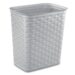 Sterilite Weave 13L Wastebasket - Cement