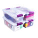 Sterilite 6 Qt. ClearView Latch Box - Purple-Clear