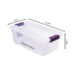 Sterilite 6 Qt. ClearView Latch Box - Purple-Clear