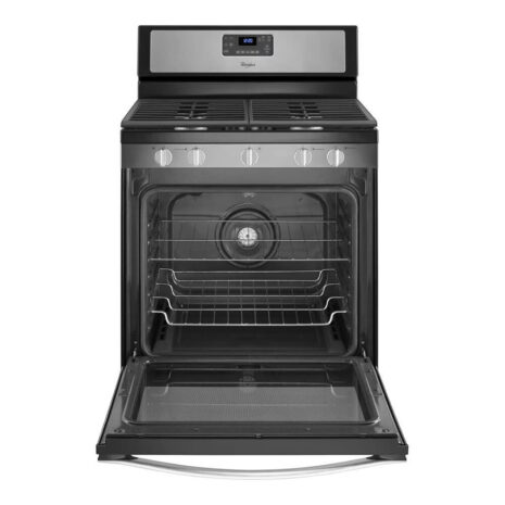Whirlpool 30" 5-in-1 Gas Stove - Stainless Steel