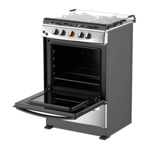 Oster Gas Cooker 24 Inch - Black with Stainless Steel