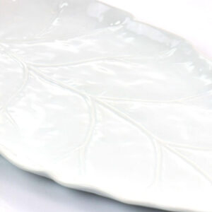 Martha Stewart Patterson 19-Inch Leaf Figural Platter